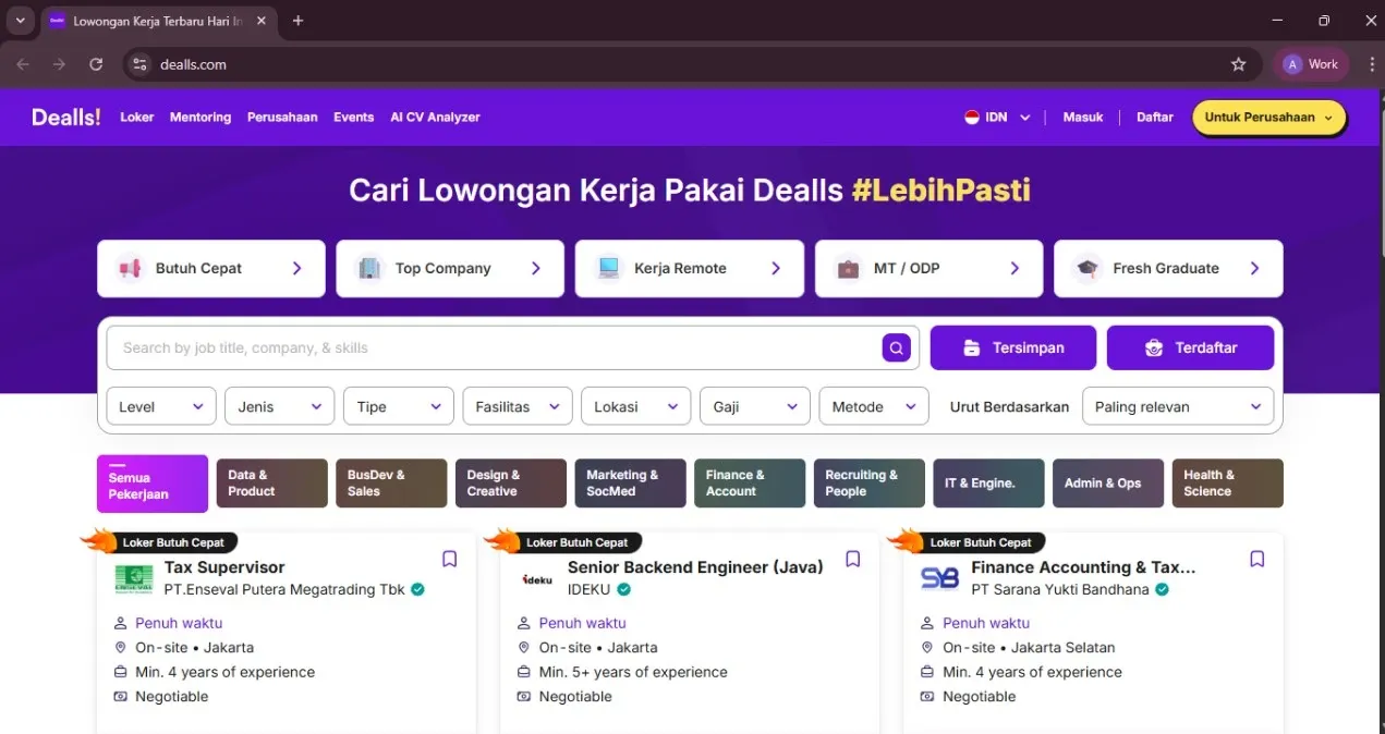 Lowongan Kerja 2025