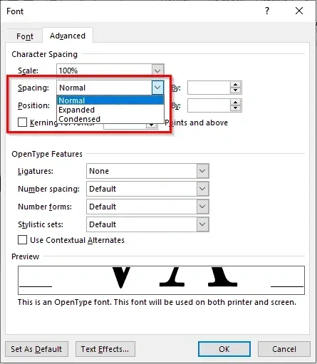 cara mengatur spasi di word