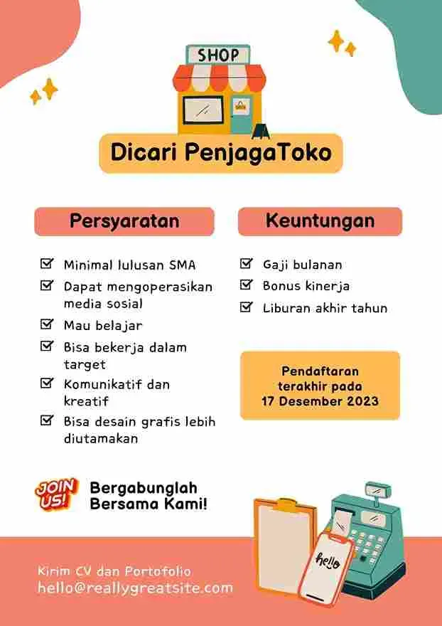3. Contoh Iklan Lowongan Kerja Singkat.webp