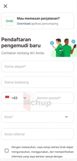Tampilan Formulir Pendaftaran Aplikasi Grab Driver.png