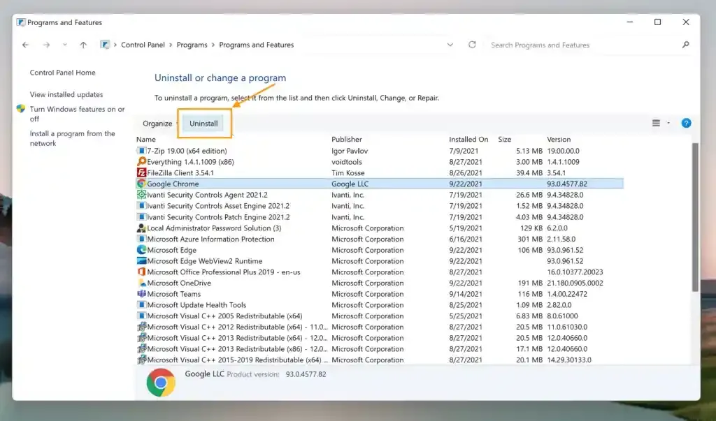 cara uninstall aplikasi di laptop