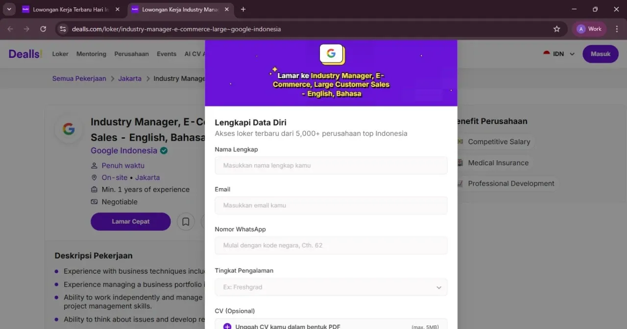 Lamar Cepat Loker Jakarta 2024