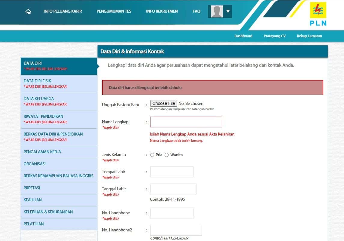 cara daftar rekrutmen nasional PLN Group 2025