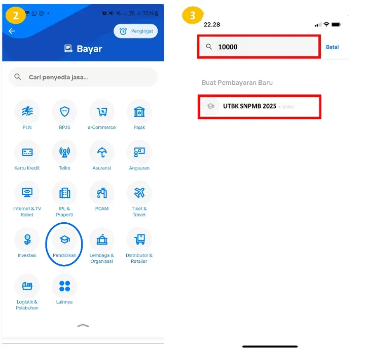 Cara Bayar UTBK Lewat Mobile Banking Mandiri (4).webp