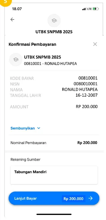 Cara Bayar UTBK Lewat Mobile Banking Mandiri (5).webp