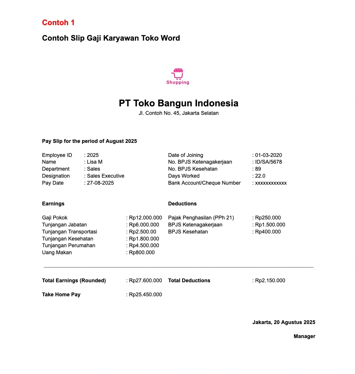 Contoh 1 Slip Gaji Karyawan Toko Word.webp