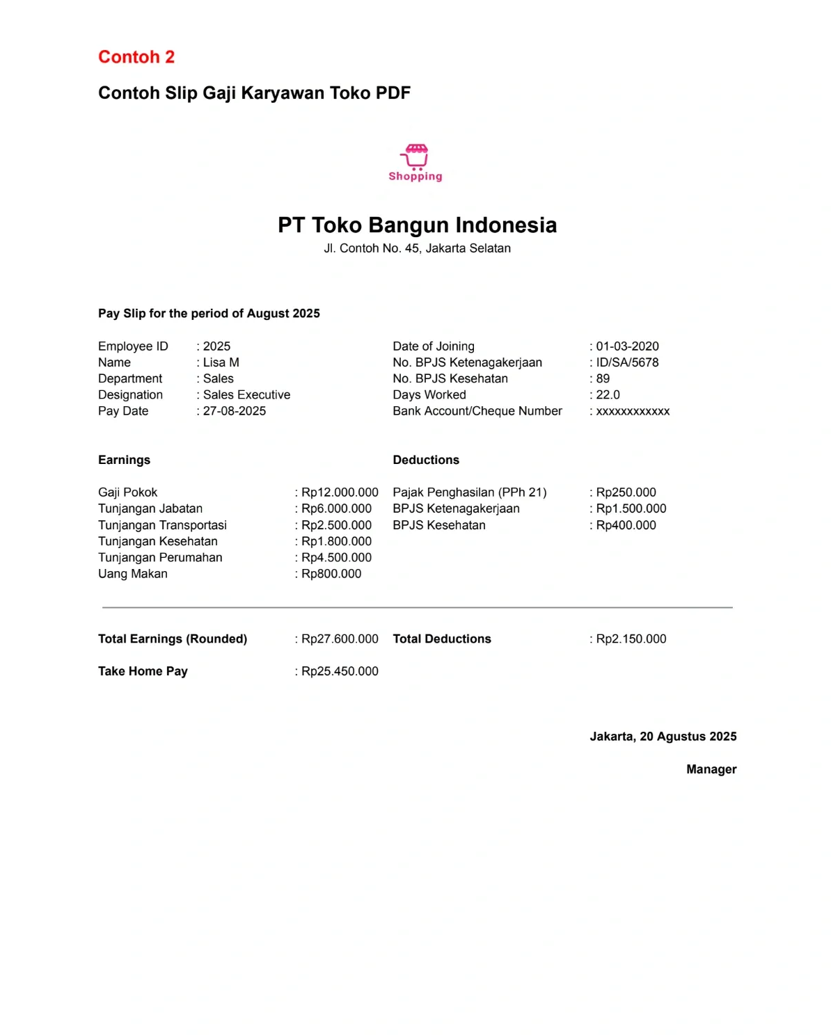 Contoh 2 Slip Gaji Karyawan Toko PDF.webp