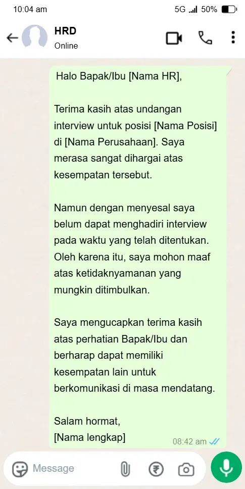 Contoh Balasan Undangan Interview Tidak Bisa Hadir.webp