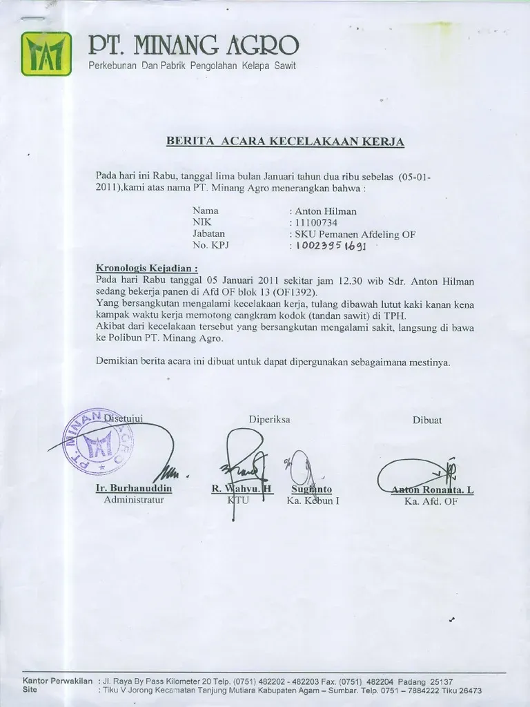 Contoh Berita Acara Kejadian Kecelakaan Kerja.webp