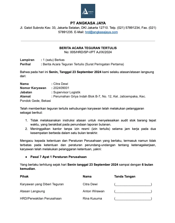 Contoh Berita Acara Pemberian Teguran Tertulis.webp