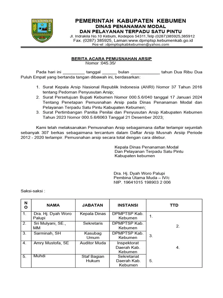 Contoh Berita Acara Pemusnahan Arsip Rahasia.webp