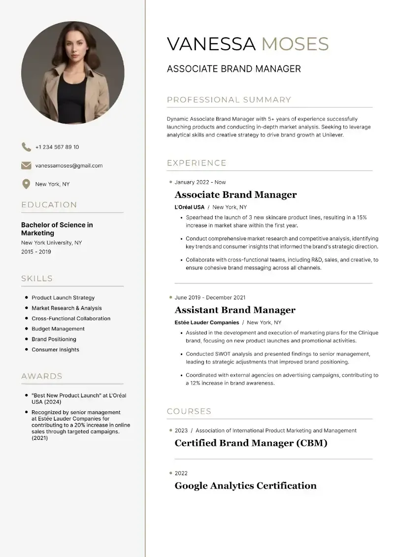 Contoh CV Brand Manager Junior  Assistant Brand Manager.webp