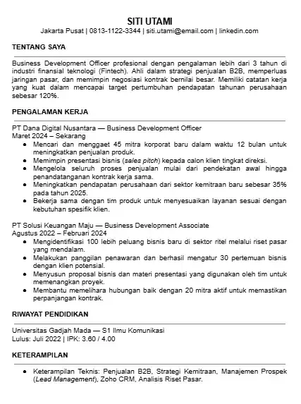 Contoh CV Business Development Officer.webp