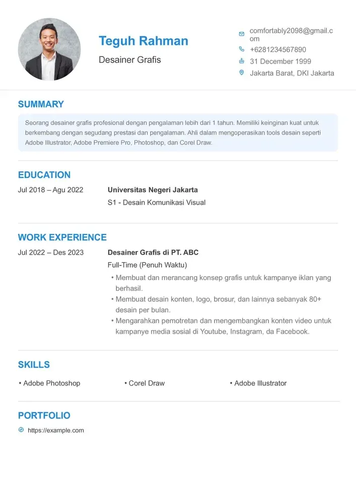 Contoh CV Graphic Designer PDF.webp