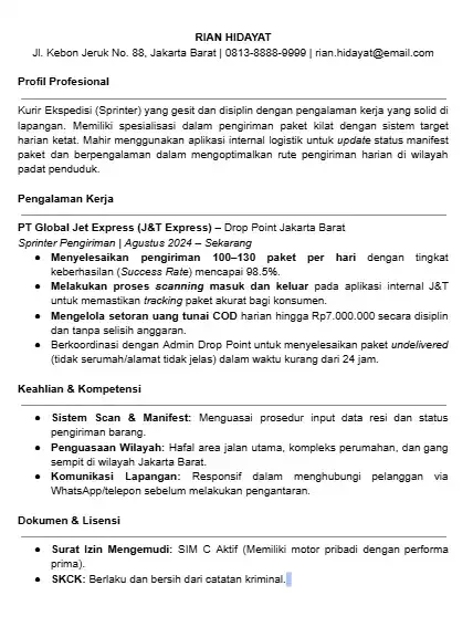 Contoh CV Kurir J&T.webp