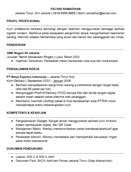 Contoh CV Kurir PDF.webp