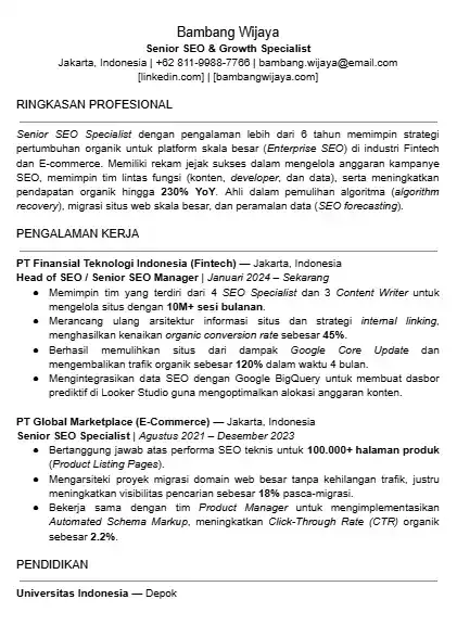 Contoh CV SEO Specialist Senior.webp
