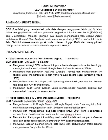 Contoh CV SEO Specialist Word.webp