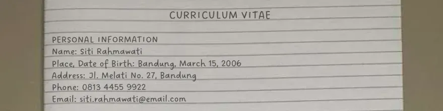 Contoh Data Diri dalam CV Bahasa Inggris.webp