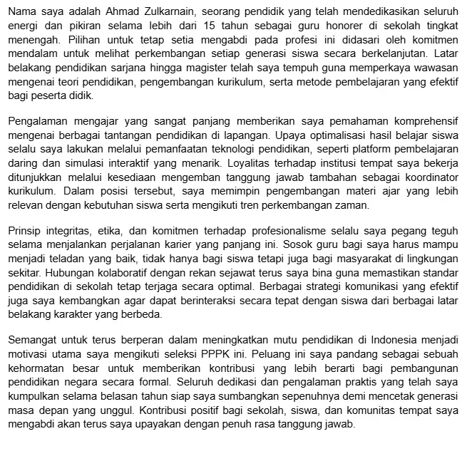 Contoh Deskripsi Diri PPPK Guru Honorer.webp