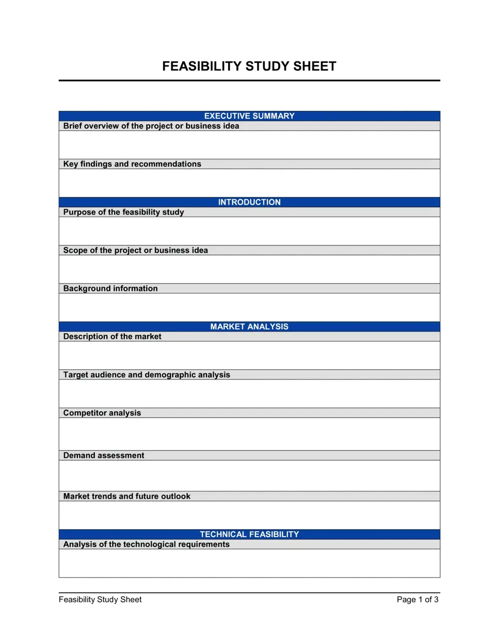 Contoh Dokumen Feasibility Study Kosong