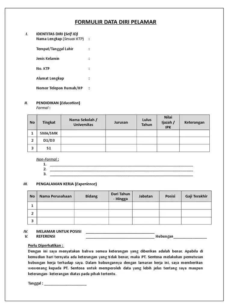 Contoh Form Data Diri Pelamar PDF.webp
