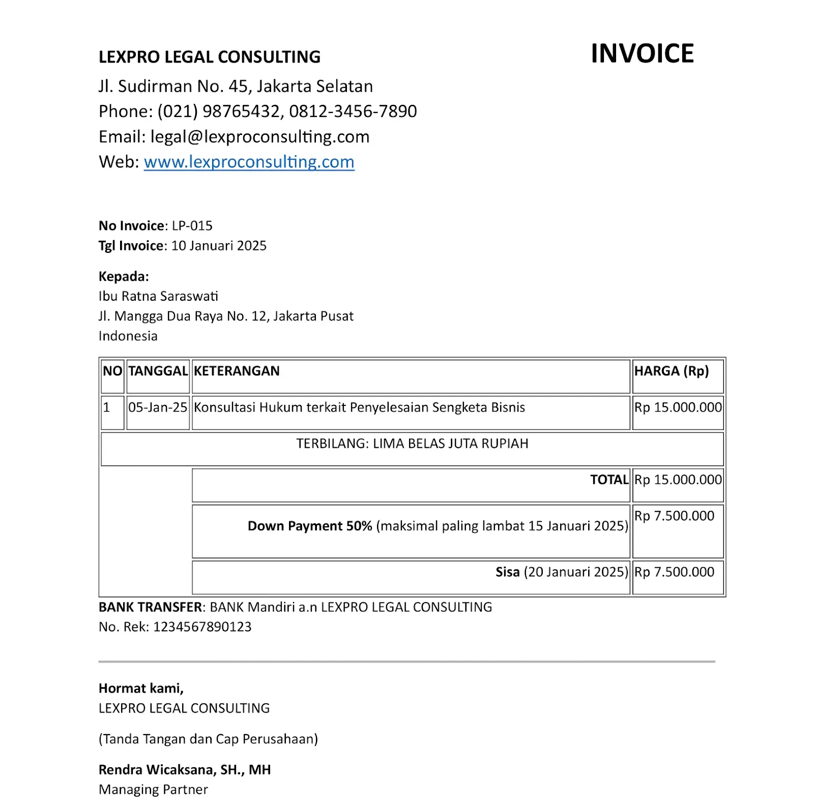 Contoh Invoice Pembayaran Jasa Hukum.webp
