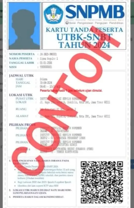 Contoh Kartu Peserta UTBK-SNBT.webp