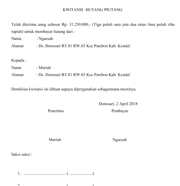 Contoh Kwitansi Pembayaran Hutang.webp