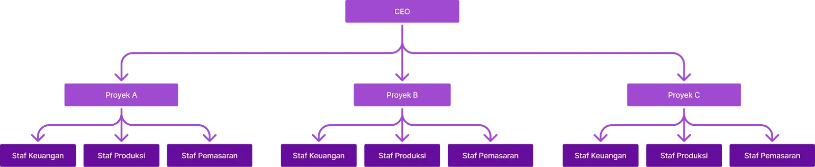 Contoh Struktur Organisasi Perusahaan Berbasis Tim.webp