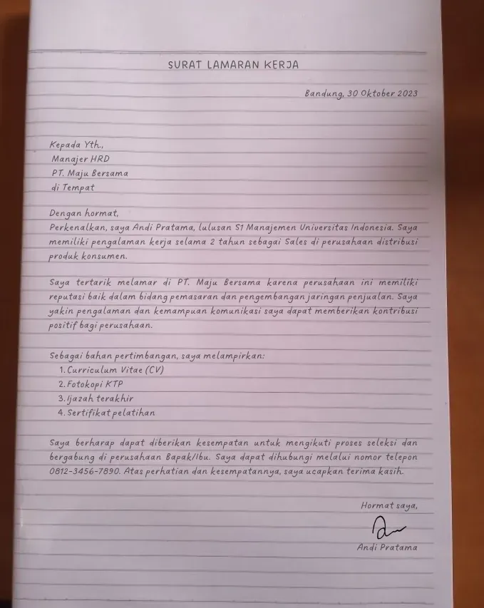 Contoh Surat Lamaran Kerja Tulis Tangan.webp