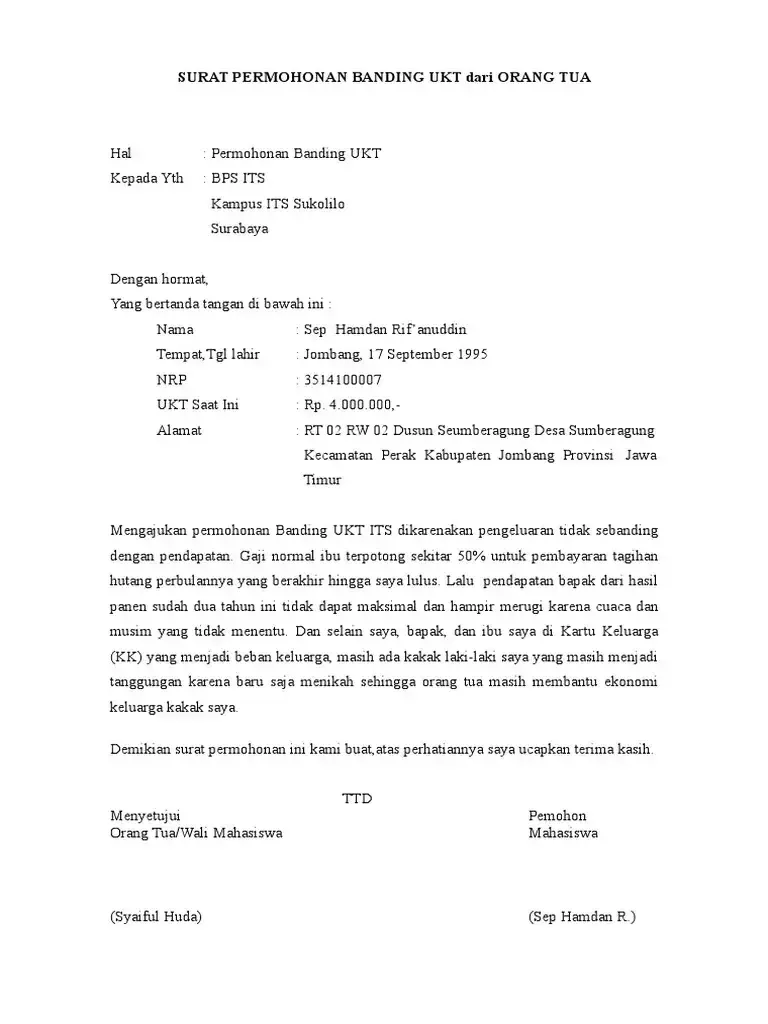 Contoh Surat Permohonan Keringanan UKT ITS.webp