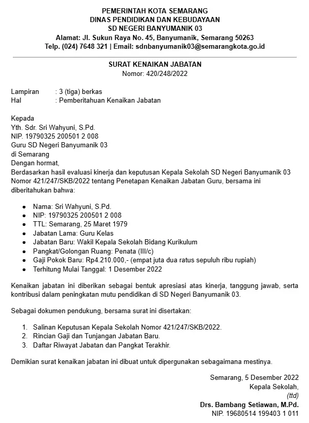 Contoh Surat Promosi Jabatan Umum PDF.webp