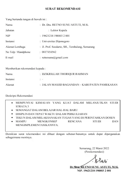 Contoh Surat Rekomendasi LPDP dari Dosen.webp