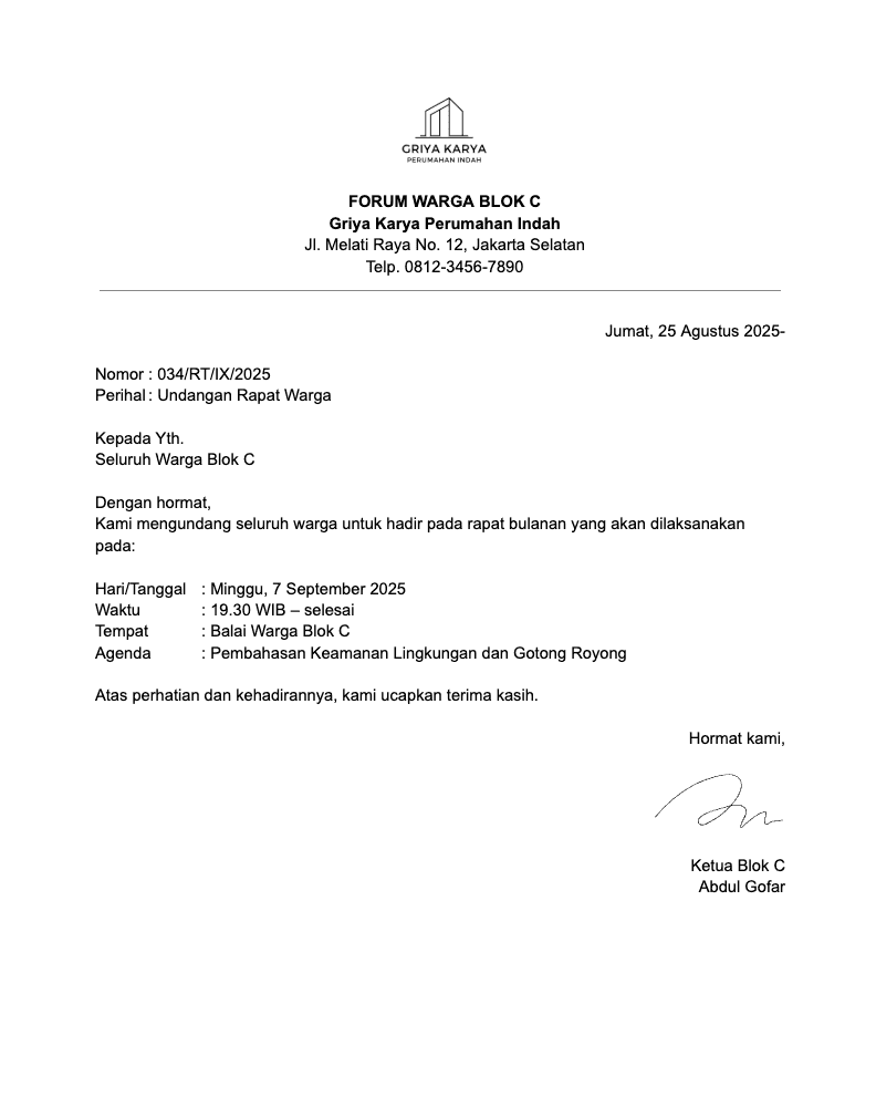 Contoh Surat Undangan Rapat Sederhana 3.png