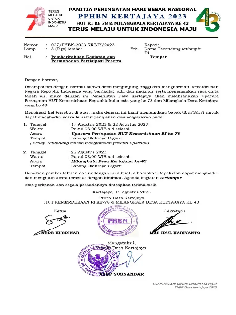 Contoh Surat Undangan Upacara 17 Agustus untuk Warga.webp
