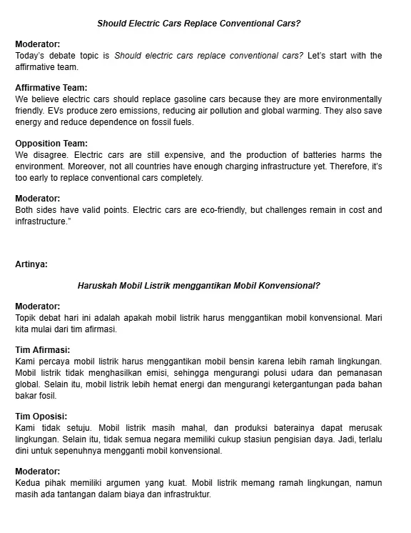Contoh Teks Debat English dan Artinya.webp