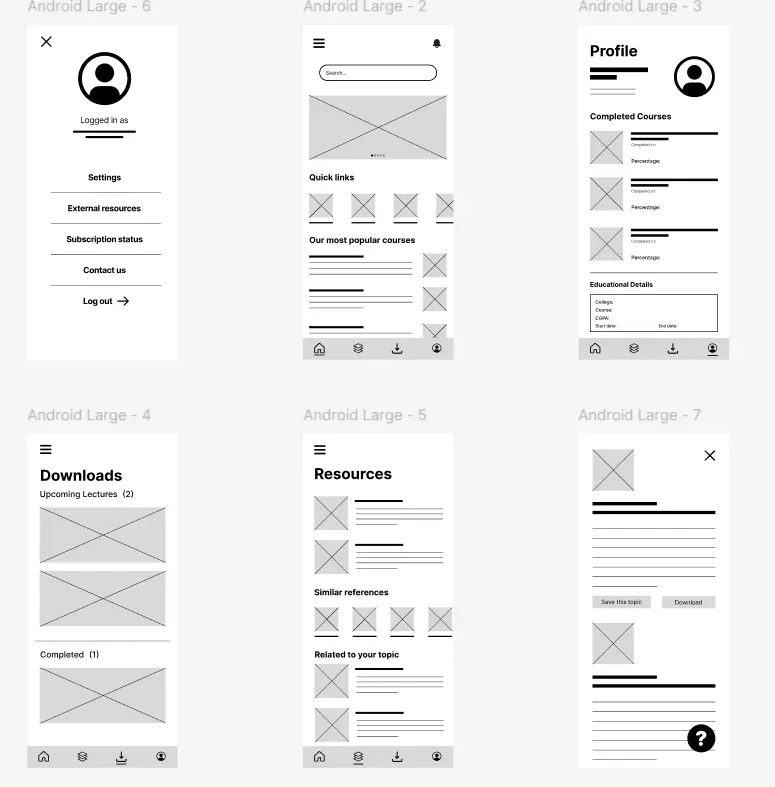 Contoh Wireframe Aplikasi Pembelajaran.webp