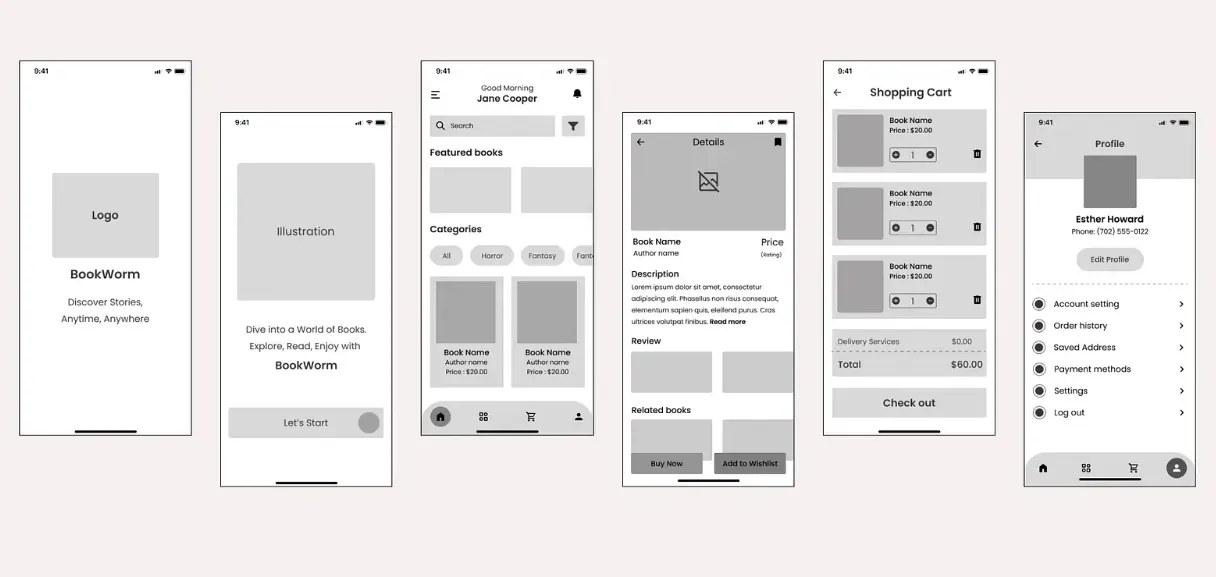 Contoh Wireframe Mid Fidelity.webp