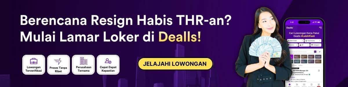 Dealls Banner Lamar Loker setelah THR