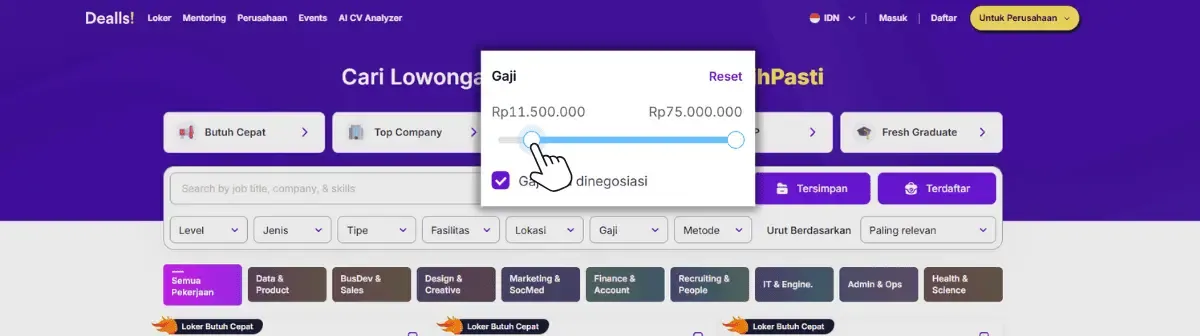 Dealls Cari Lowongan Kerja