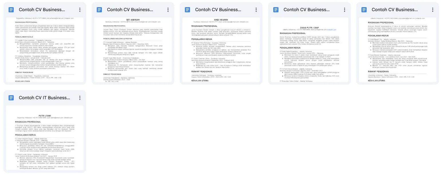 Download Template CV Business Analyst Gratis.webp