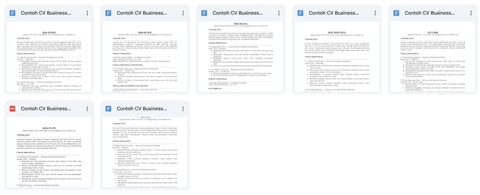 Download Template CV Business Development Gratis.webp