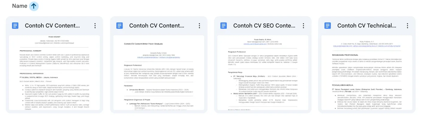 Download Template CV Content Writer Gratis!.webp
