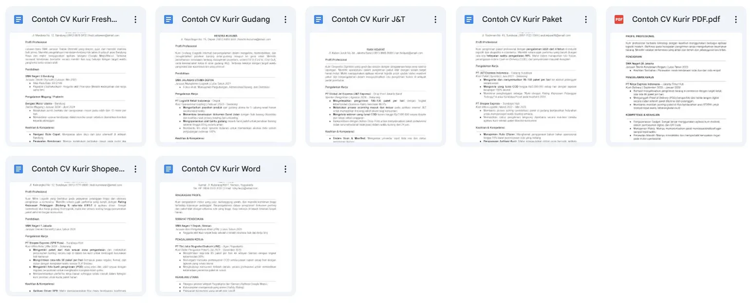 Download Template CV Kurir Gratis.webp