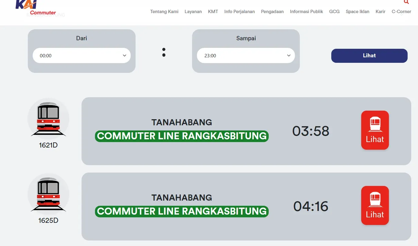 Jadwal KRL Tanah Abang–Rangkasbitung di Website Commuter Line.webp