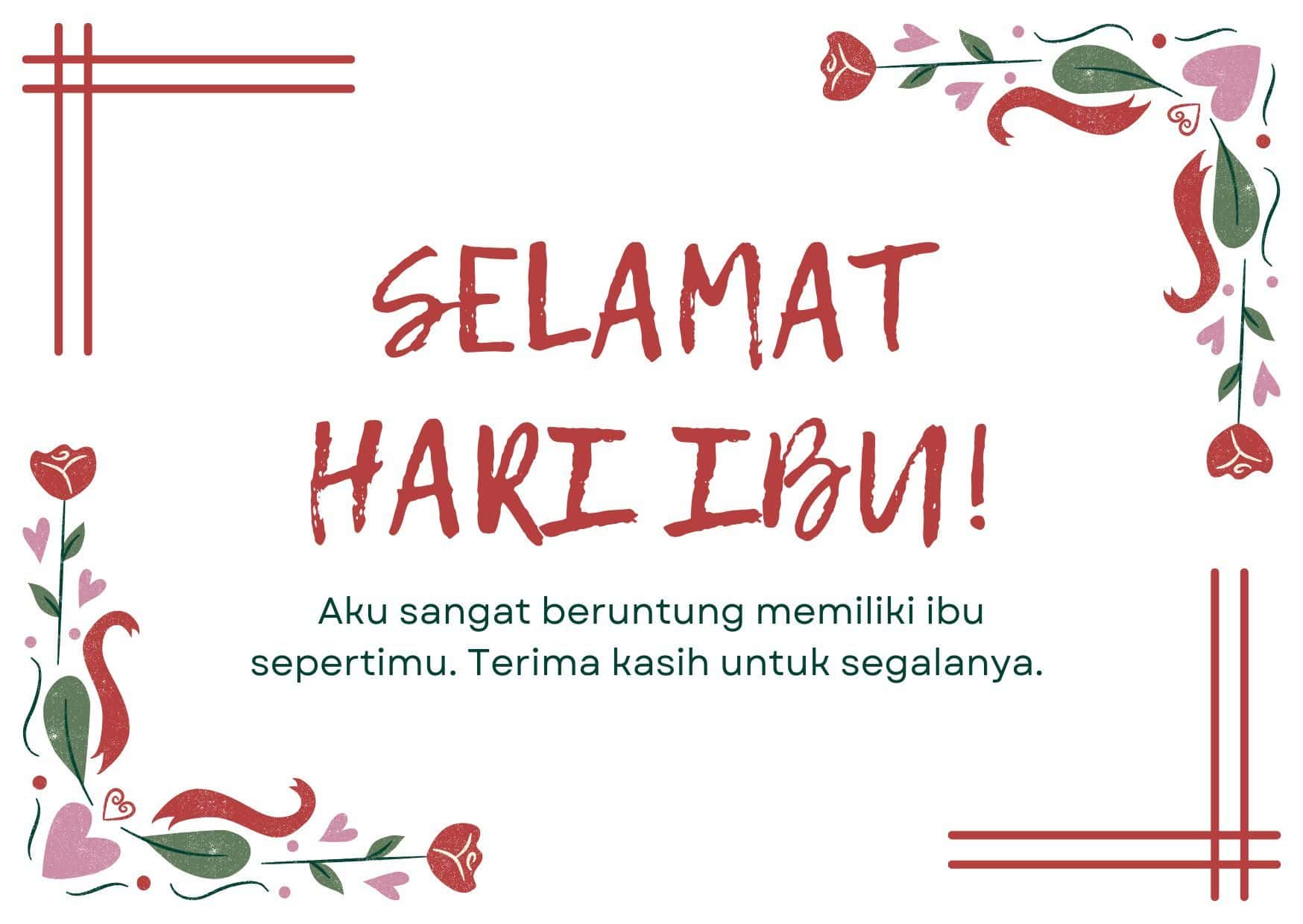 Kartu Ucapan Hari Ibu