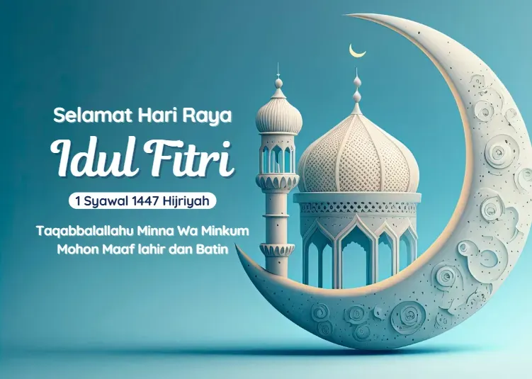 Kartu Ucapan Idul Fitri dengan Ilustrasi Bulan Sabit.webp