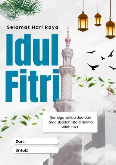 Kartu Ucapan Idul Fitri dengan Tema Alam.webp