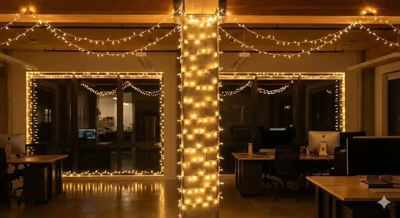 Lampu Warm White (Lampu Tumblr) ide dekorasi natal